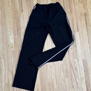 KOTN Black Track Pants with White Stripe